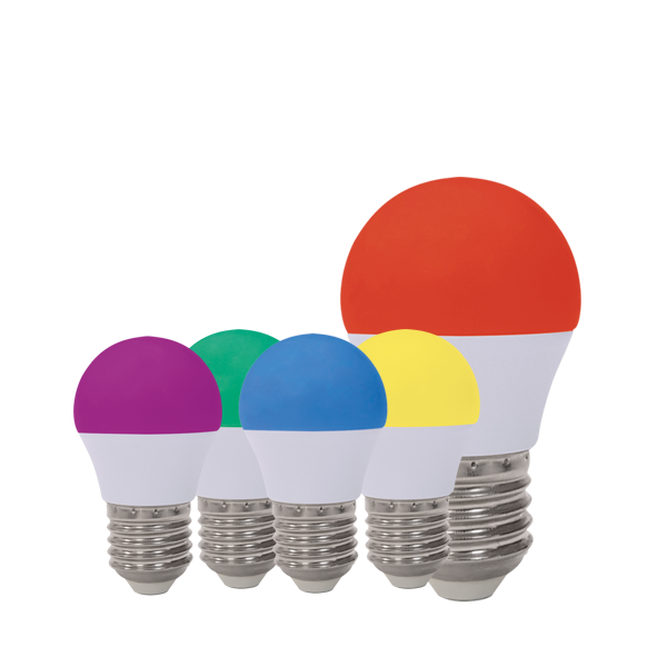 لامپ ال‌ای‌دی حبابی رنگی 3 وات