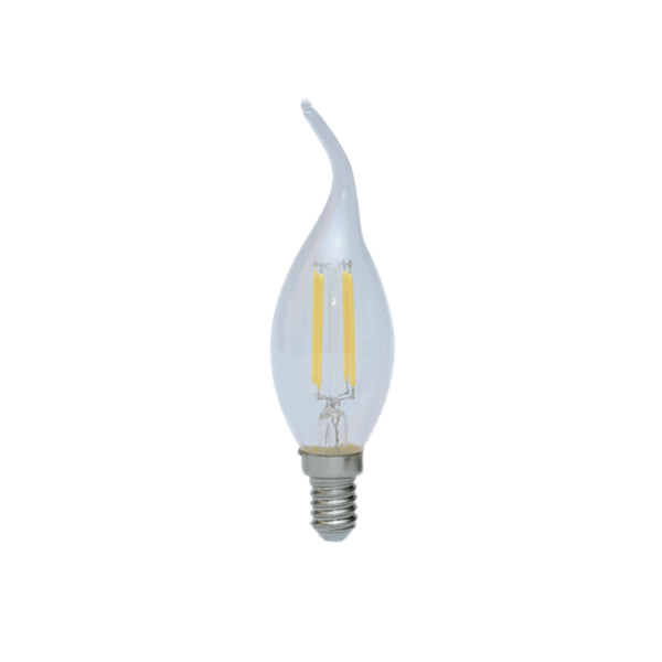 5W LED Filament Clear Candle Tailed