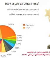 دریافت تندیس زرین در پنجمین دوره نظرسنجی برند محبوب مصرف&zwnj;کنندگان 1397