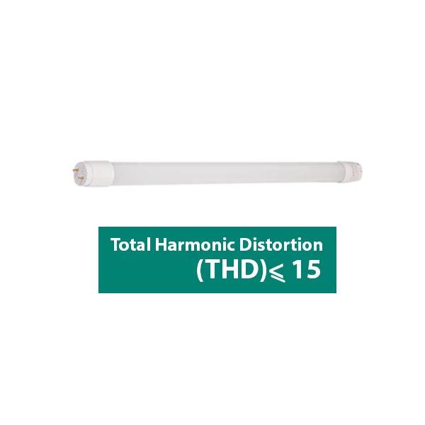 لامپ ال‌ای‌دی فلورسنتی یک طرفه 9 وات - مشخصه THD کمتر از %15